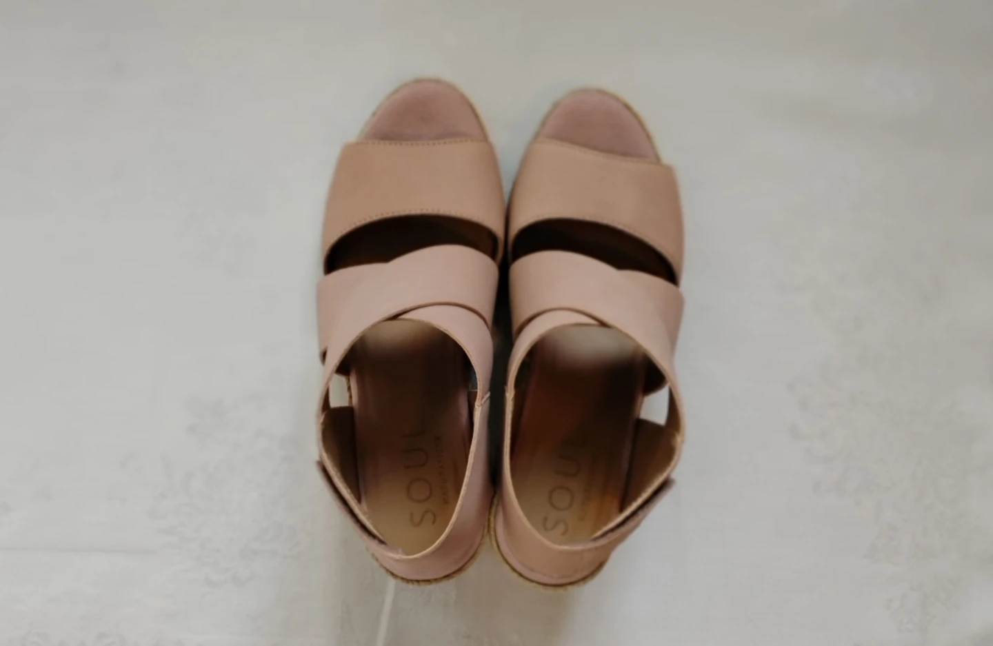 Genuine Leather Espadrille Wedge Sandals - photo 3