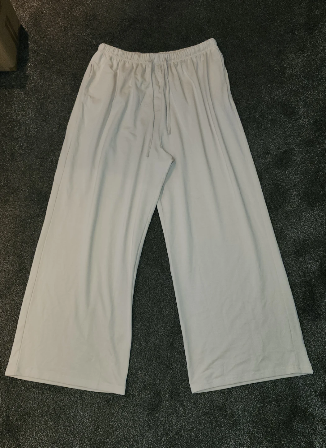 Beige Wide Leg Lounge Pants⚽