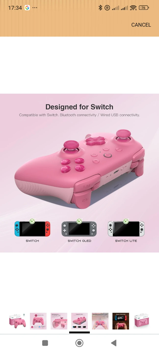 8BitDo Ultimate 2C Bluetooth Controller Pink - photo 3