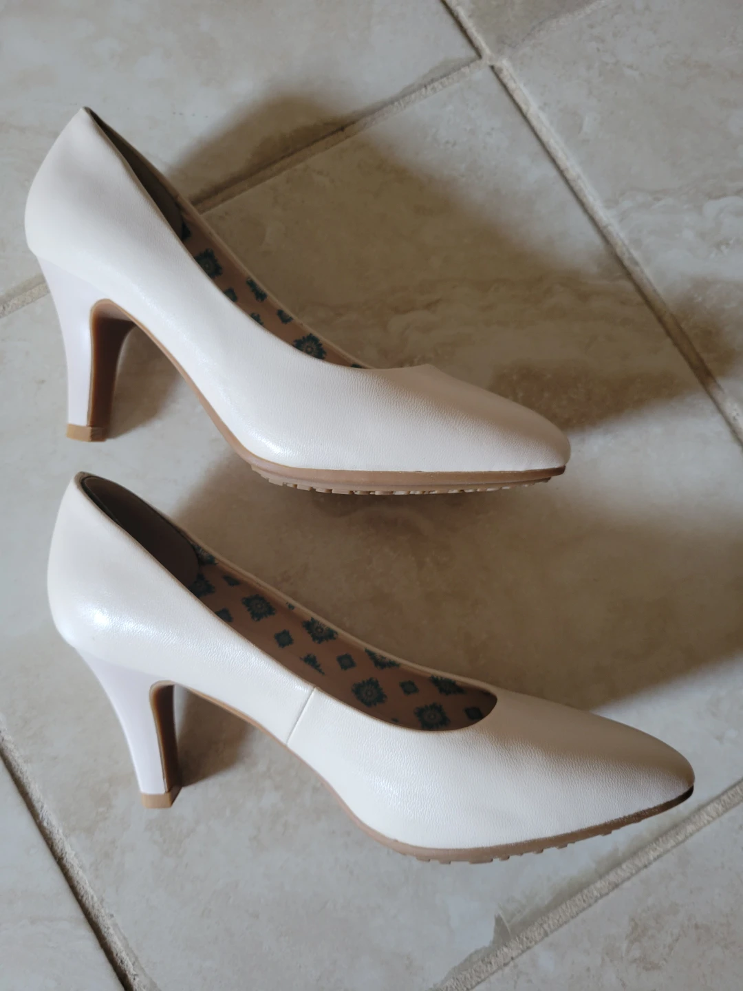 ⚽ Women's Heels - Cream - photo 3
