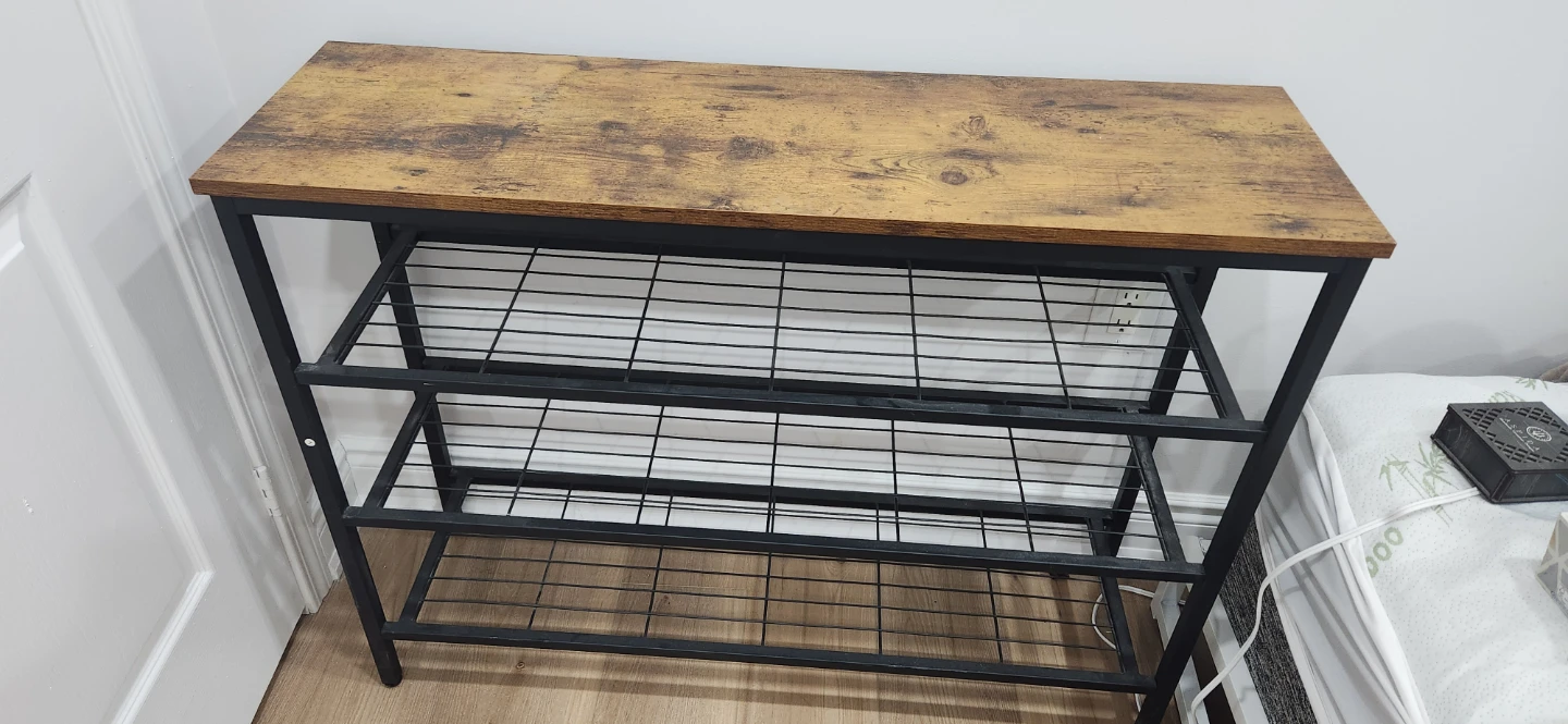 Industrial Style Shoe Rack Shelf - photo 2