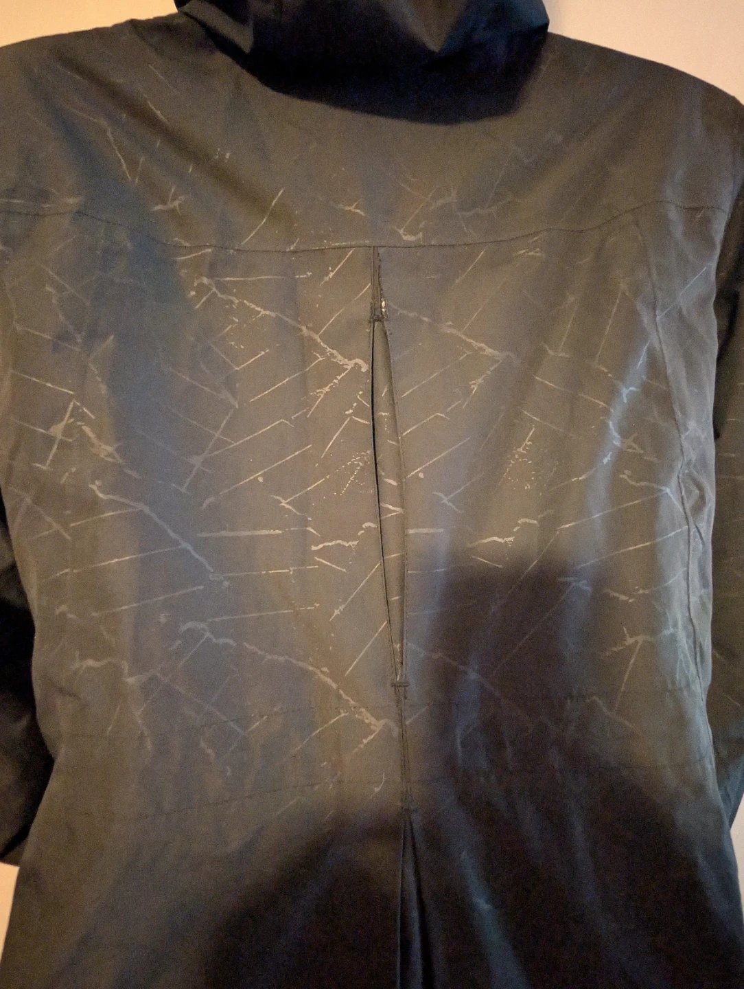 ⚽ Black Full Length Wind breaker size small - photo 5