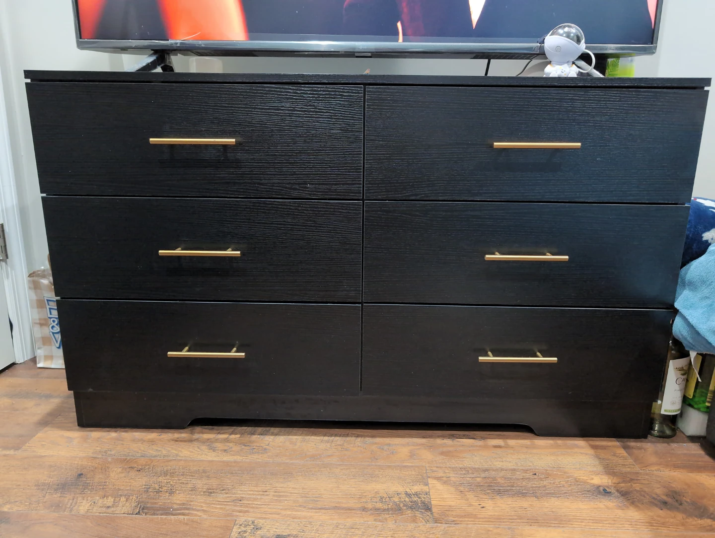 Black 6-Drawer Dresser - photo 3