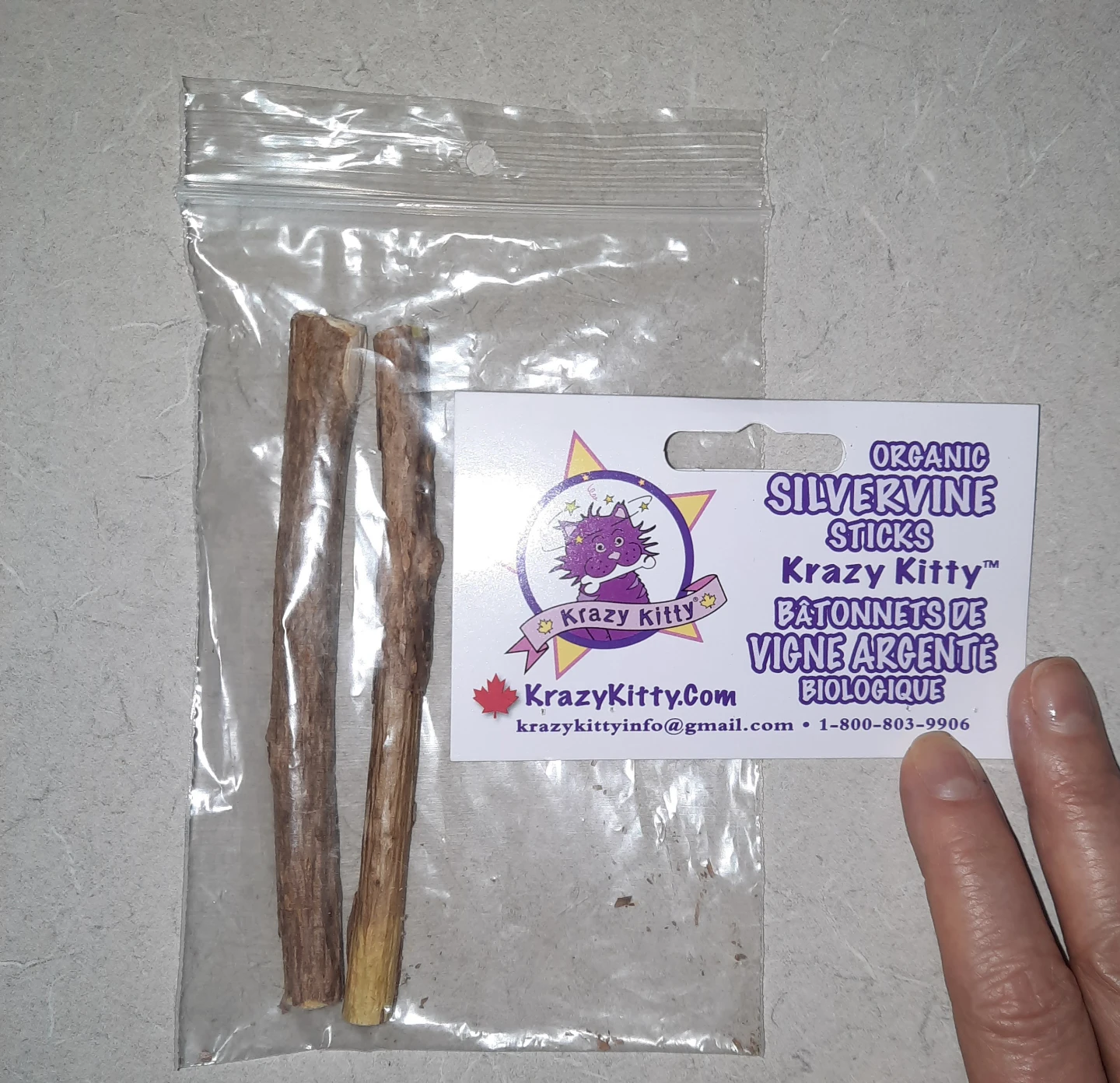 Krazy Kitty ~ Organic Silvervine Sticks