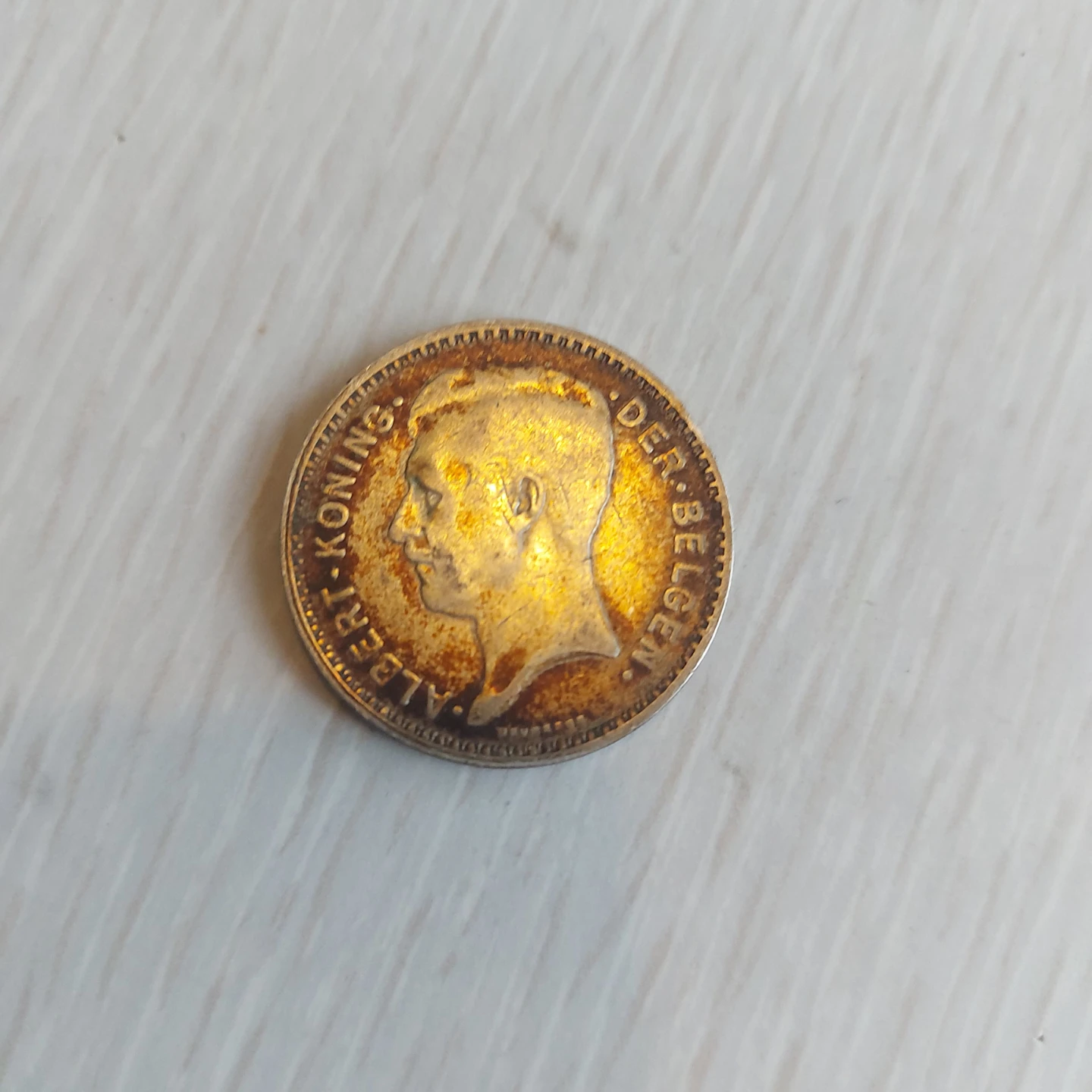1934 Belgium 20 Franc Coin Albert I - photo 2
