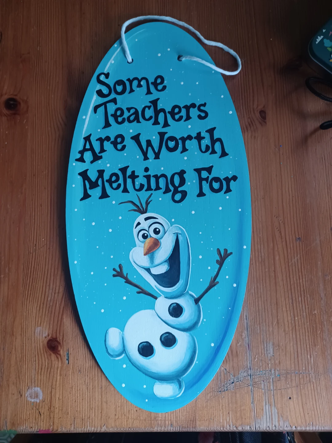 FROZEN OLOF Teacher Sign