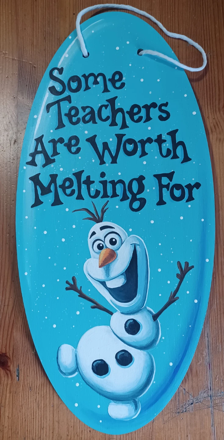 FROZEN OLOF Teacher Sign - photo 2