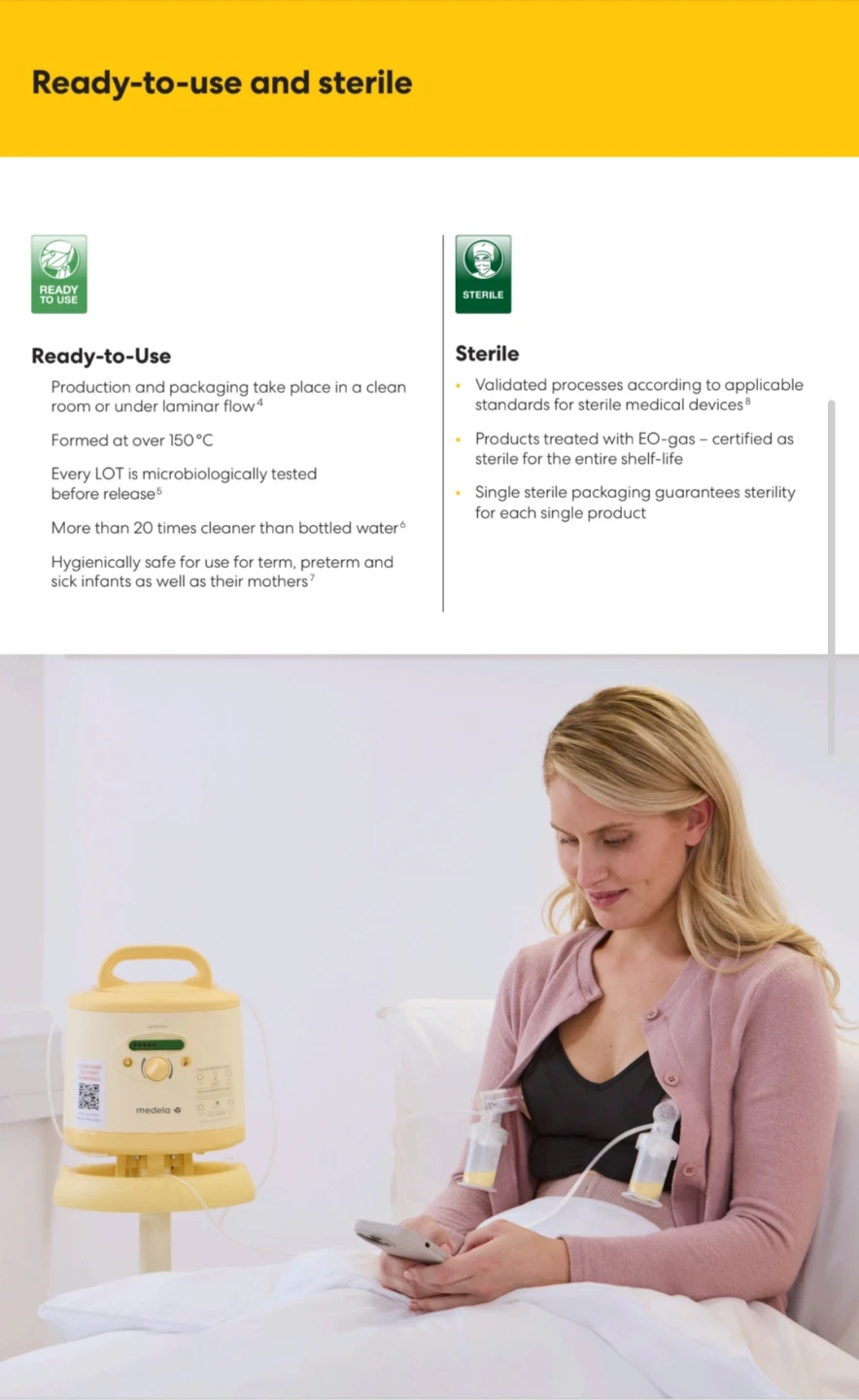 Medela Symphony Ready-to-Use Pump Set - photo 4