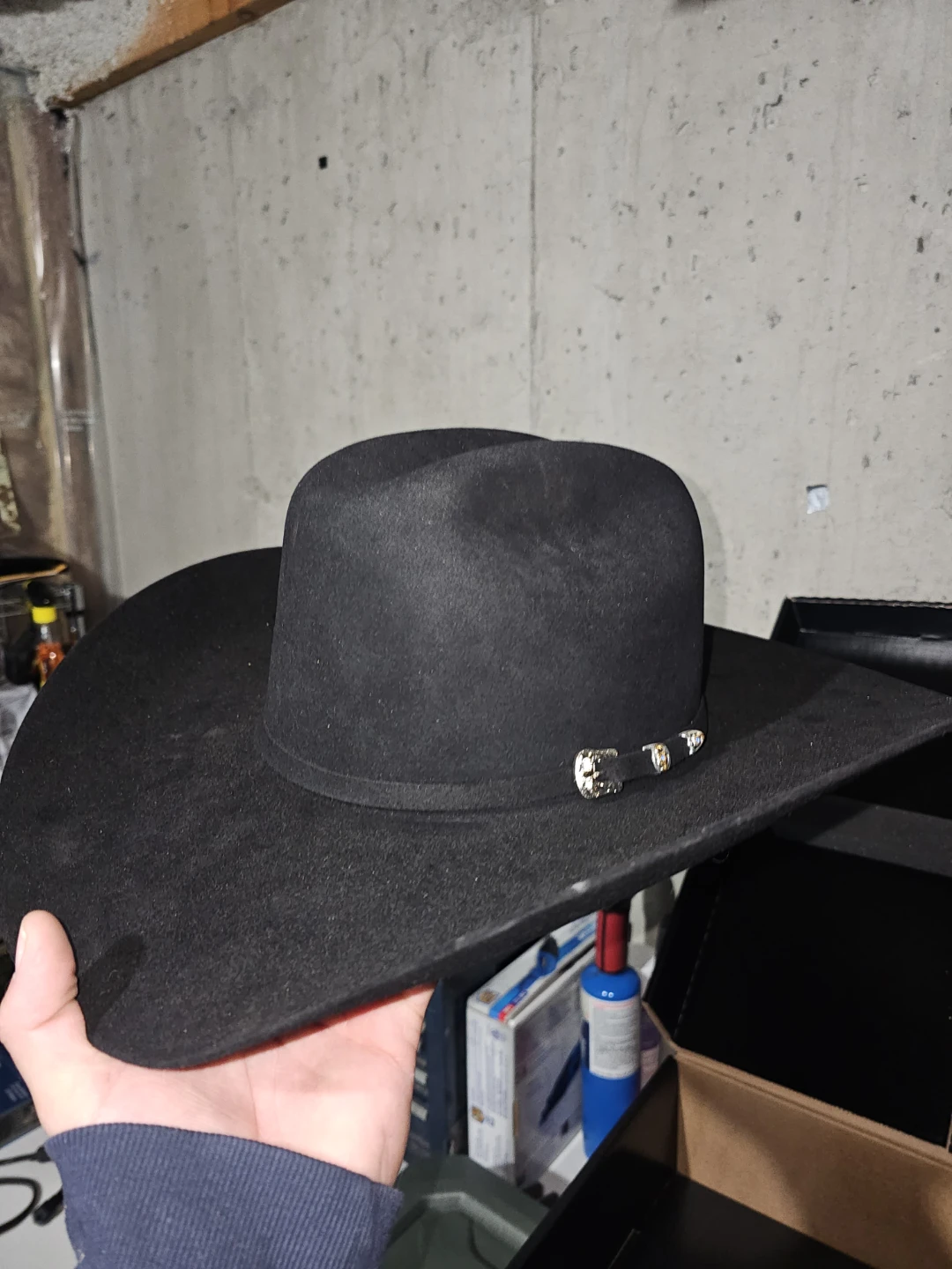 Serratelli Black Felt Cowboy Hat - photo 2