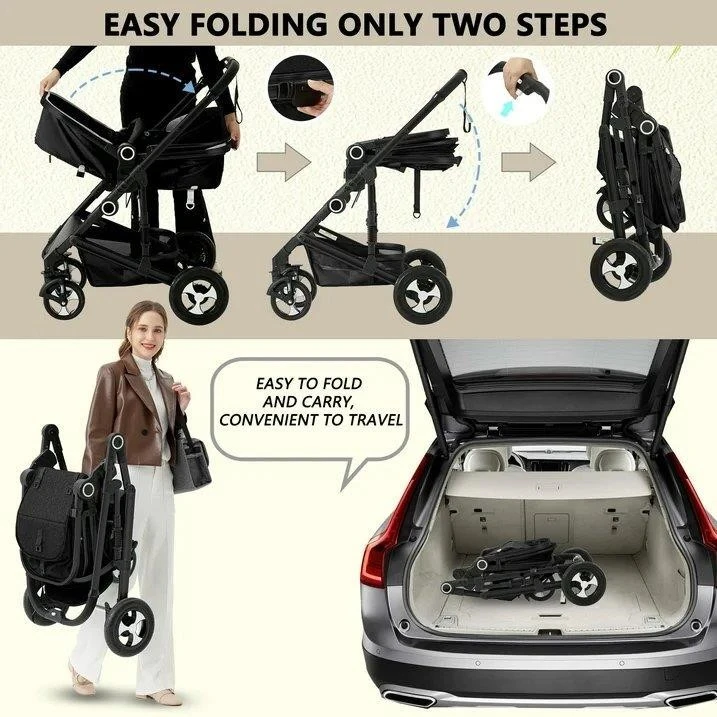 OBF-3-in-1 Convertible Baby Stroller  New - photo 2