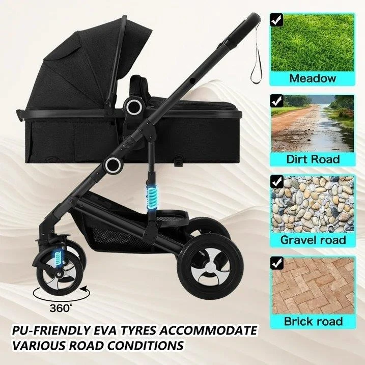 OBF-3-in-1 Convertible Baby Stroller  New - photo 3