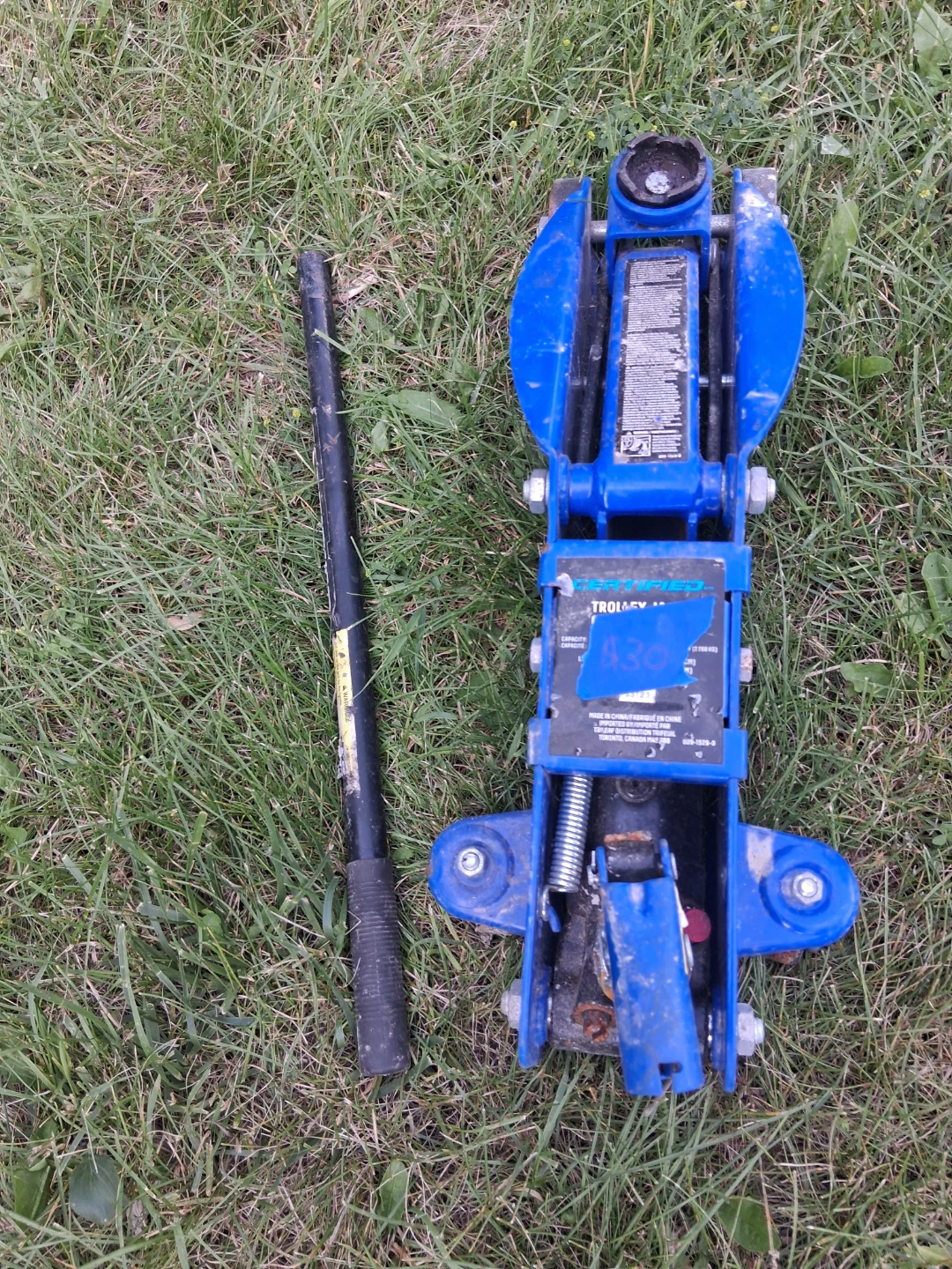 Certified 2 1/2 Ton Trolley Jack