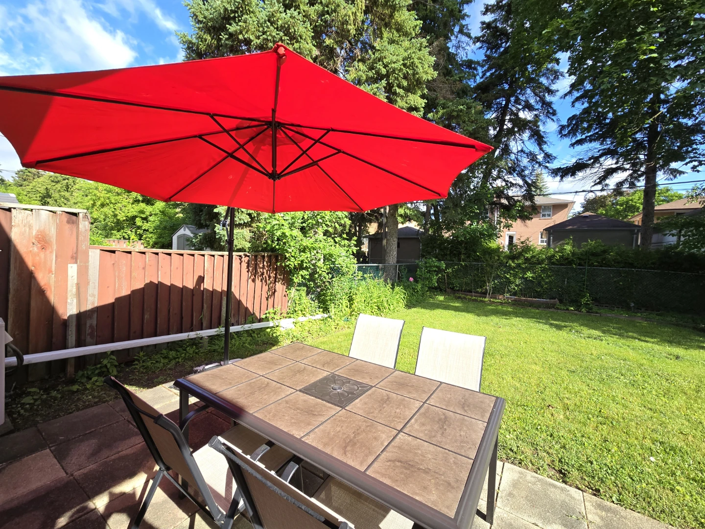 Outdoor Patio Table and Chairs Set with Umbrella - photo 3