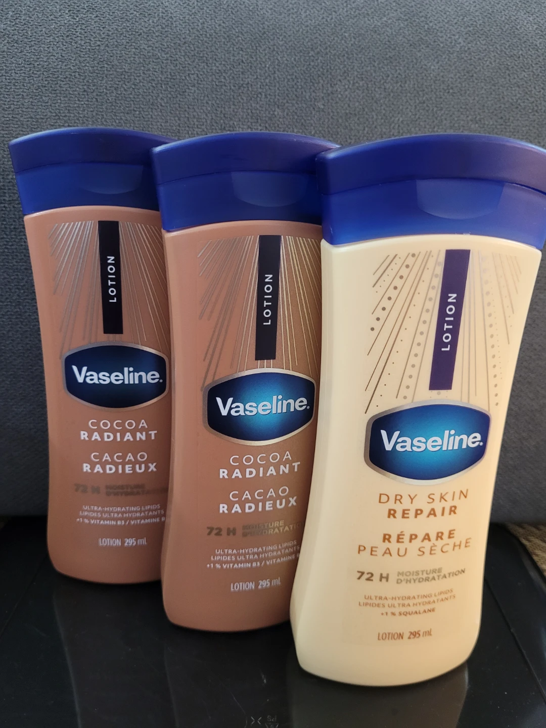 Vaseline Lotions - Cocoa Radiant & Dry Skin Repair (3 x 295ml)