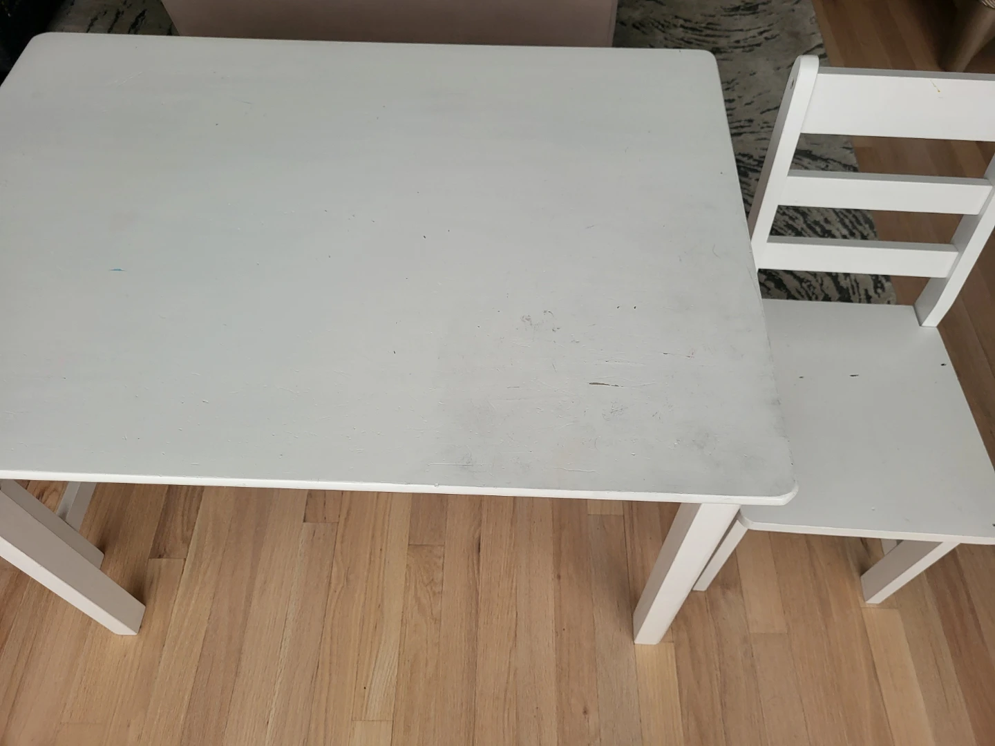 Solid Wood Kids Playtable and Chair Set - photo 4