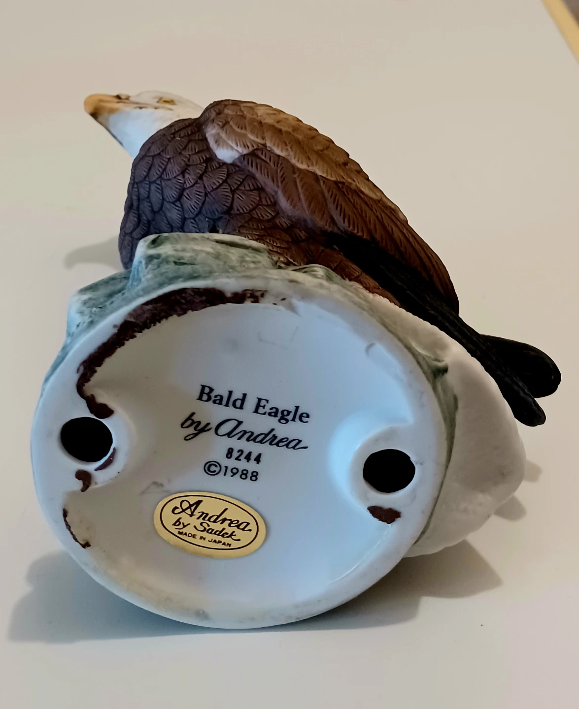 Vtg Andrea by Sadek Bald Eagle Porcelain Figurine - photo 4