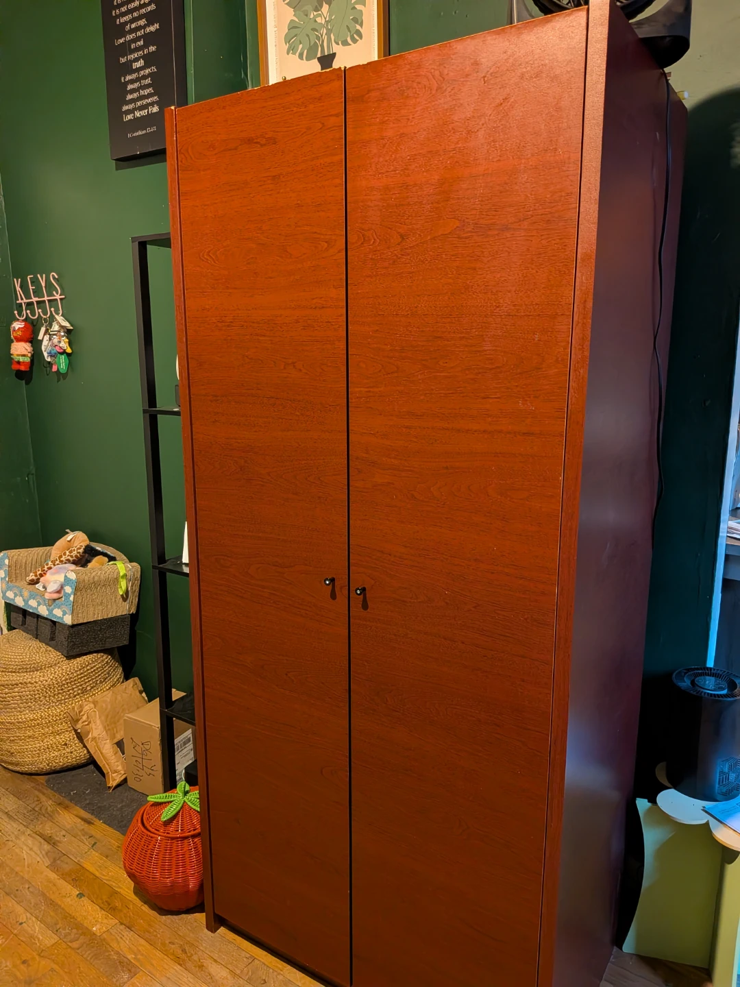 Wooden Double Door Armoire/Storage Cabinet - photo 5