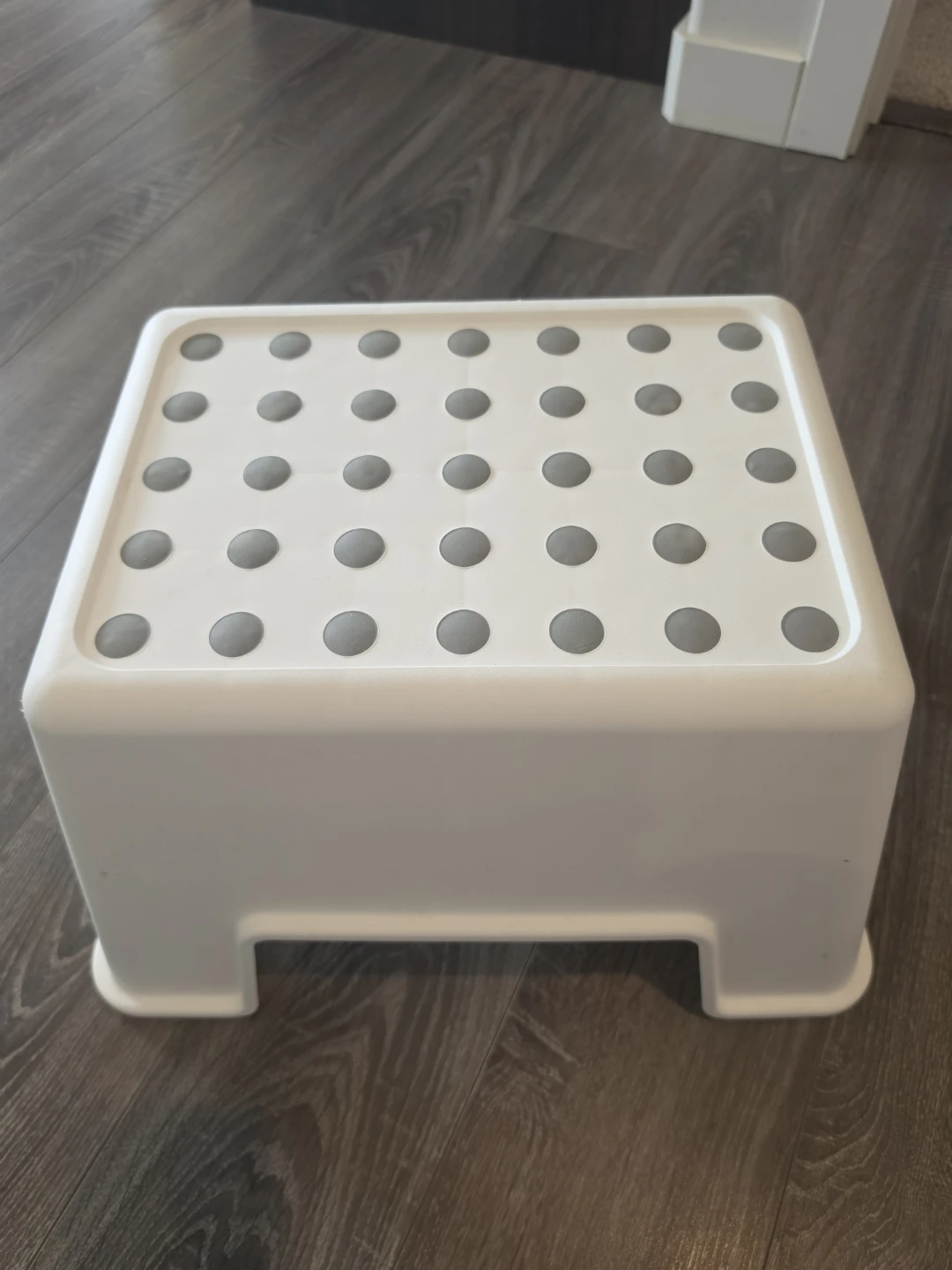 White Plastic Step Stool