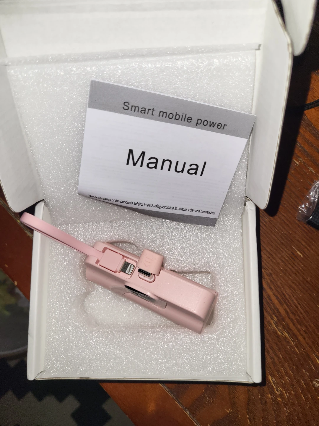 ⚽️ Pink Smart Mobile Power Bank fast charging