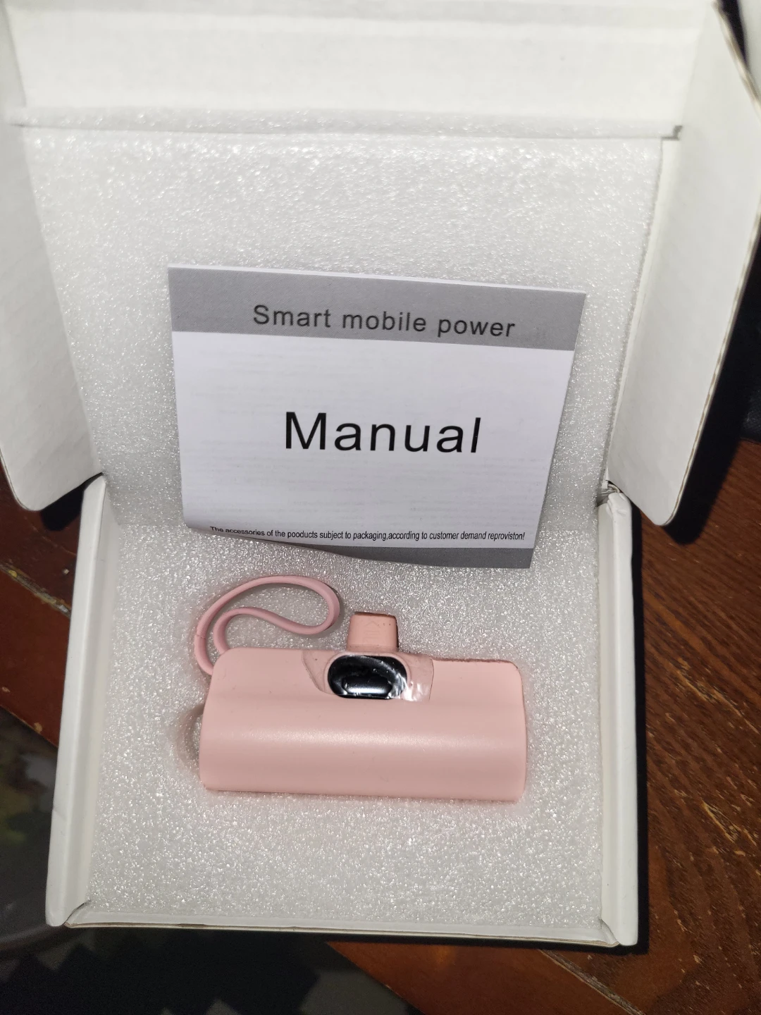 ⚽️ Pink Smart Mobile Power Bank fast charging - photo 2
