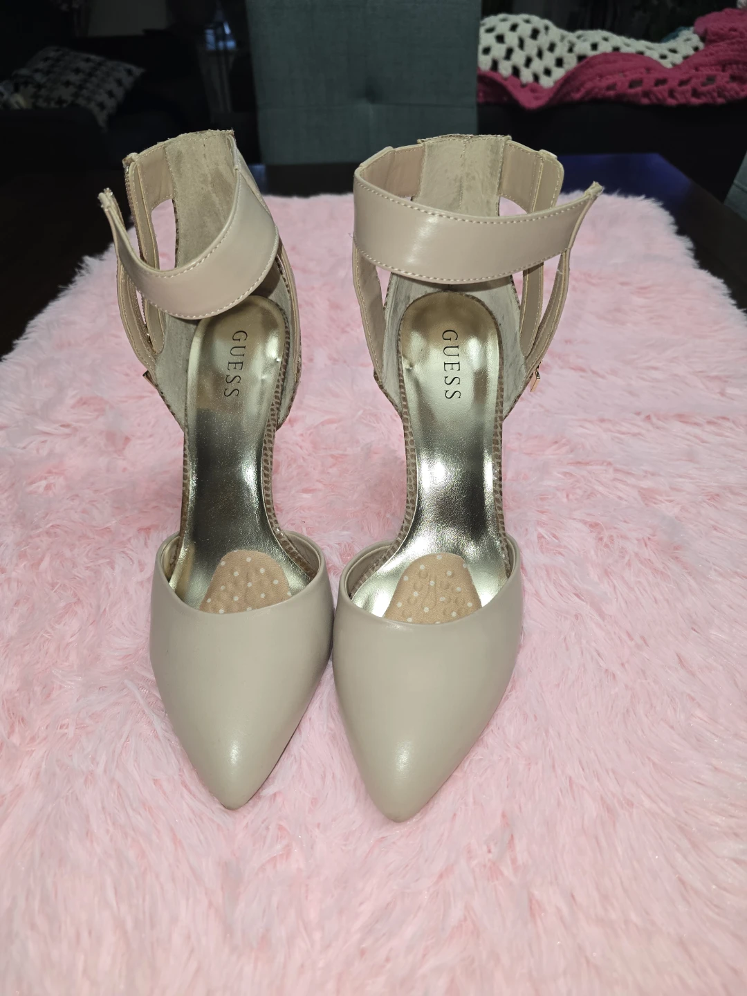 Guess Heels Beige Ankle Strap Pumps - photo 2