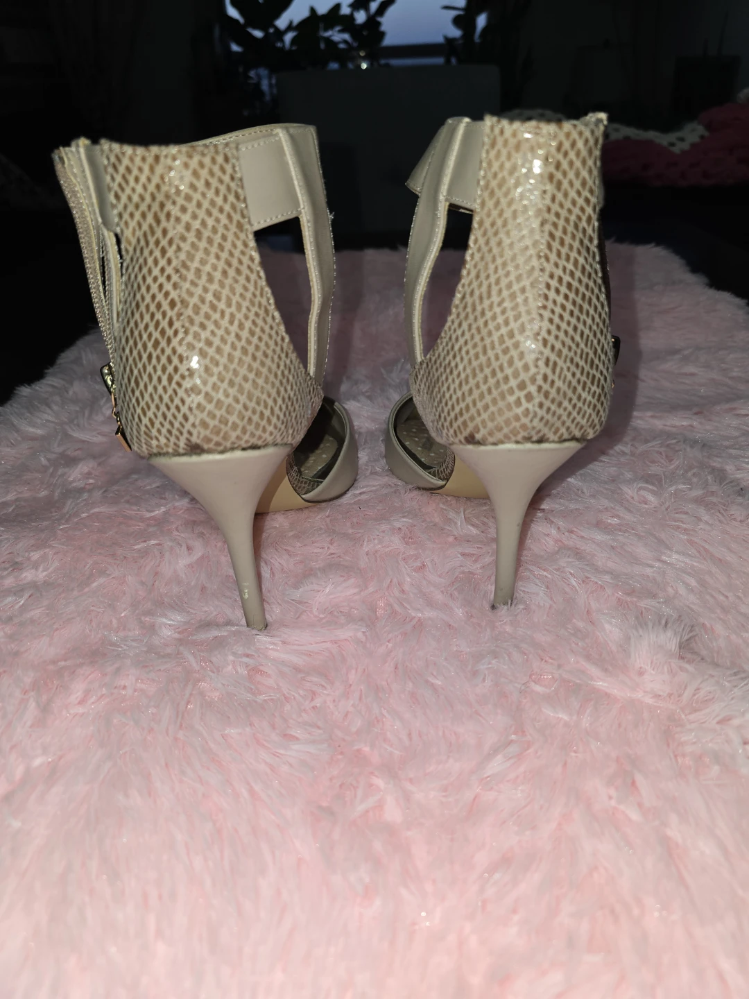 Guess Heels Beige Ankle Strap Pumps - photo 4