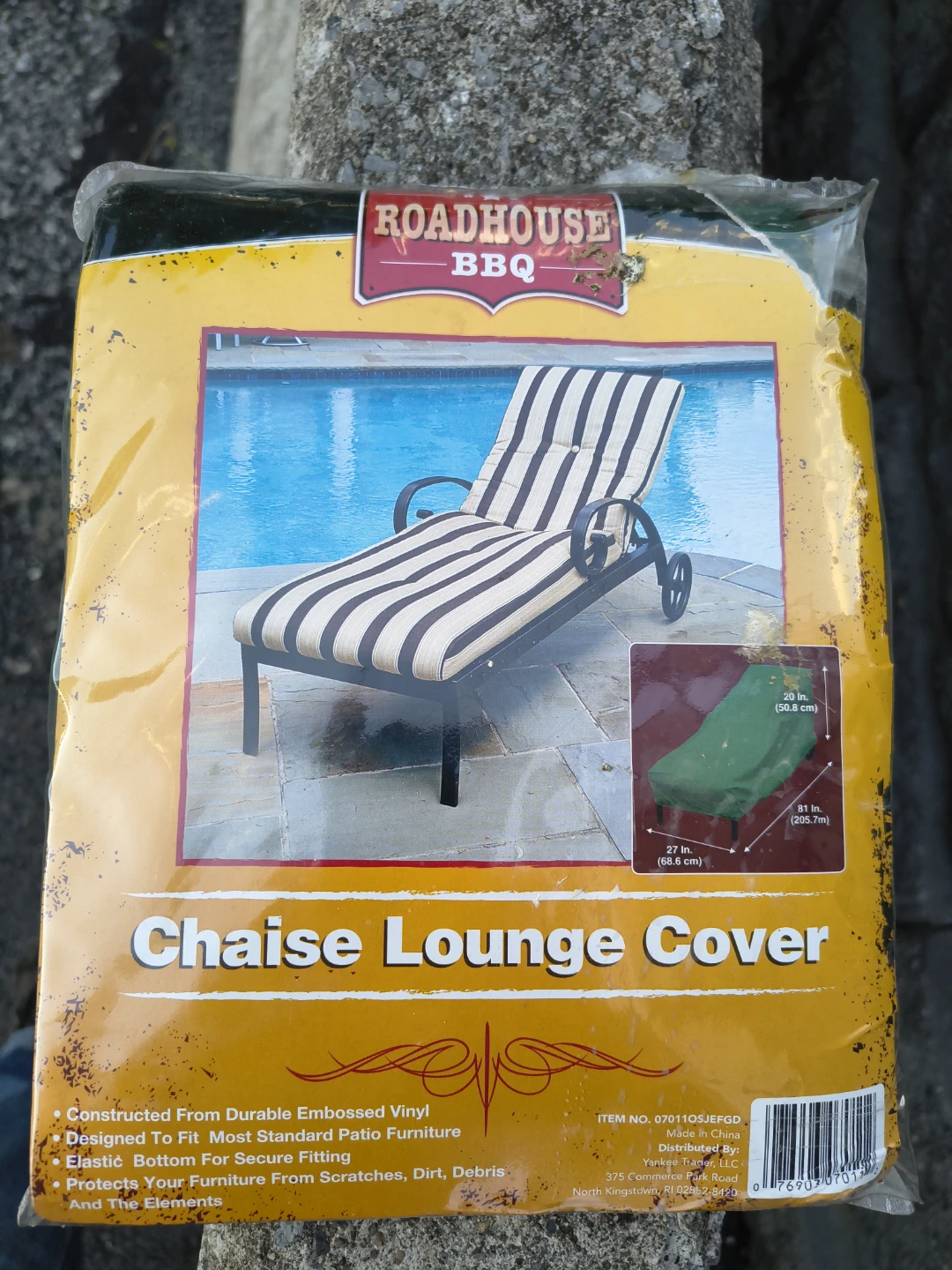 Roadhouse BBQ chaise lounge cover