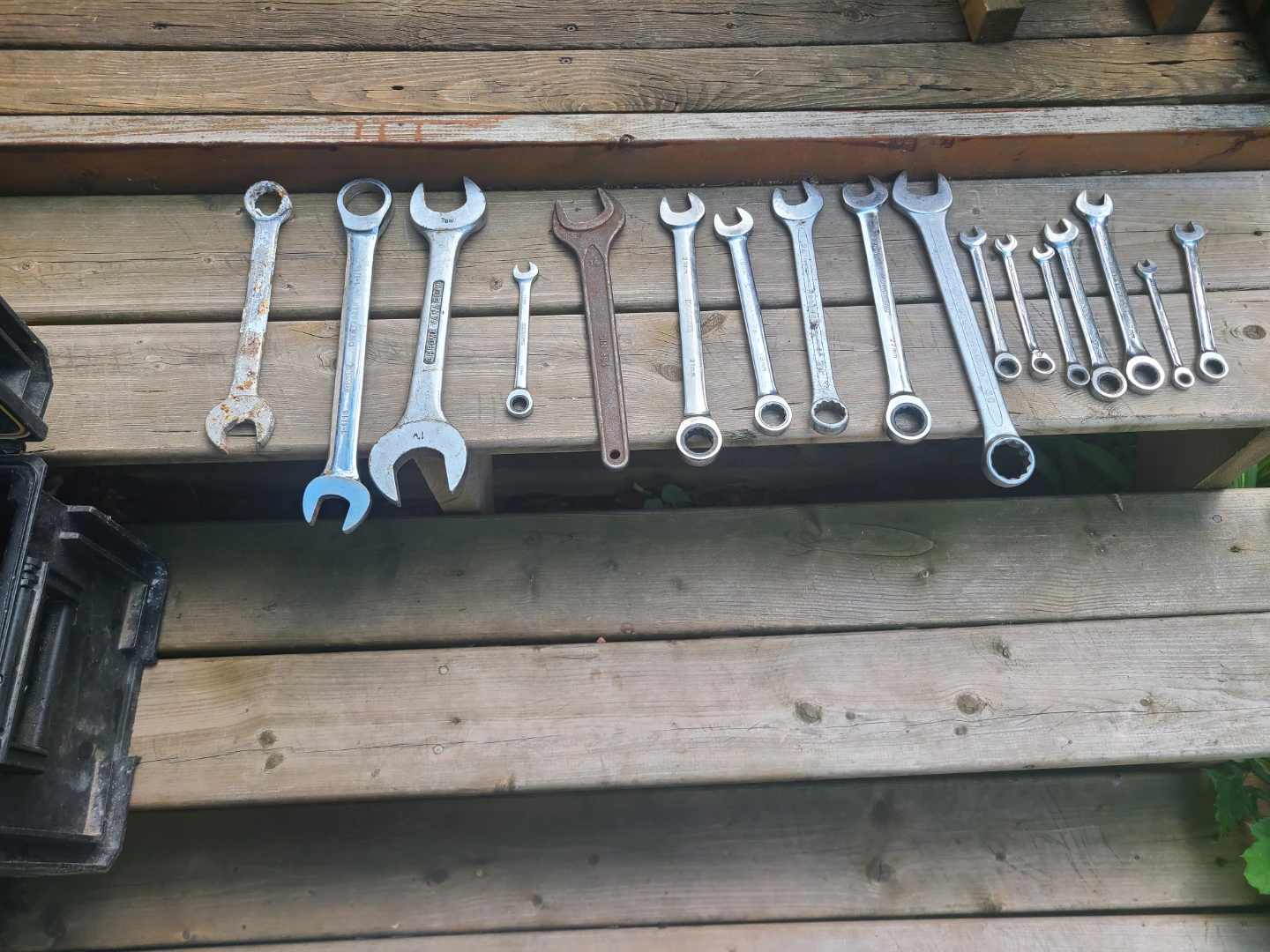 DEWALT Tool Box with selection of wrenches