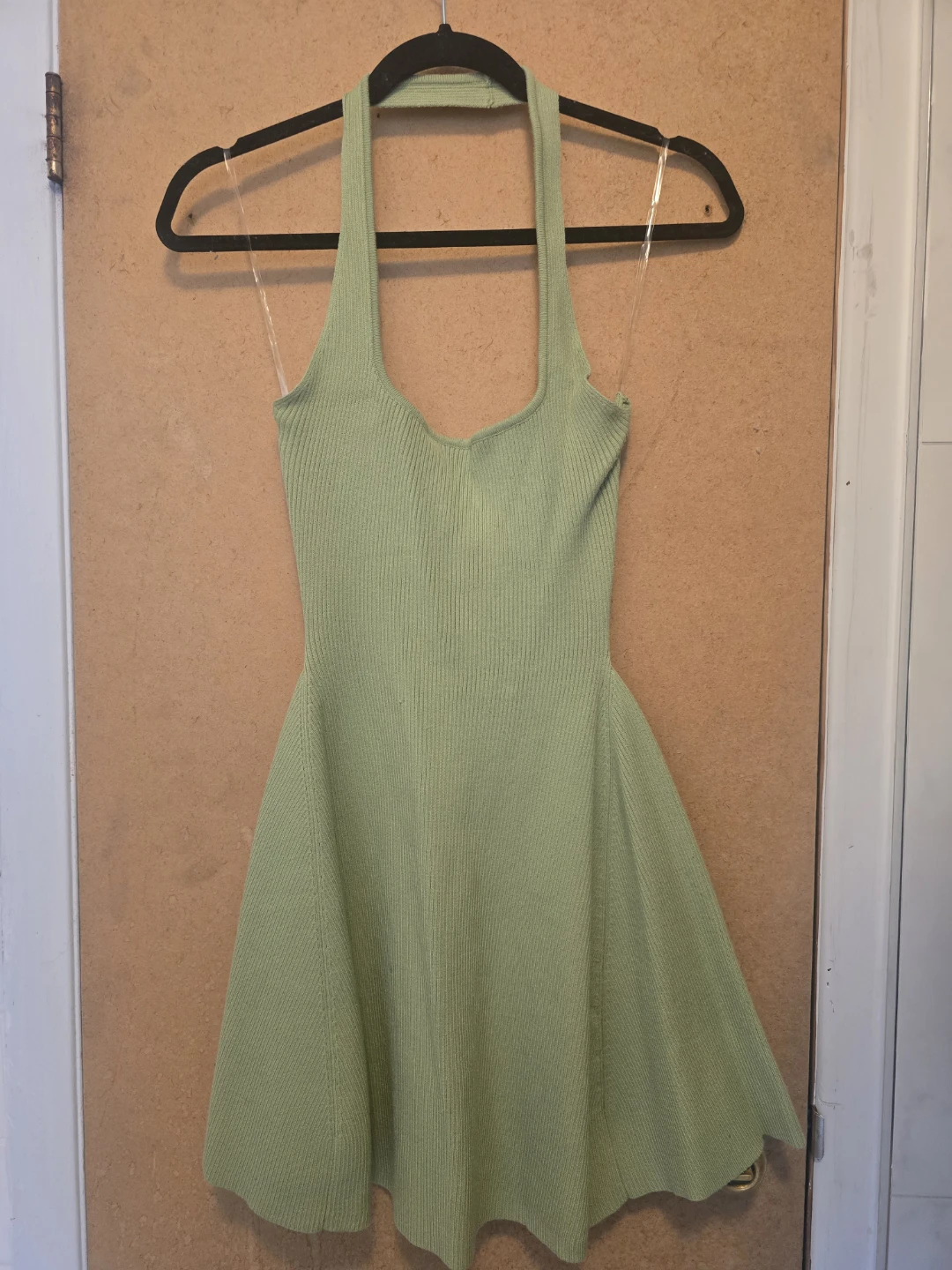 Green Halterneck Mini Dress
