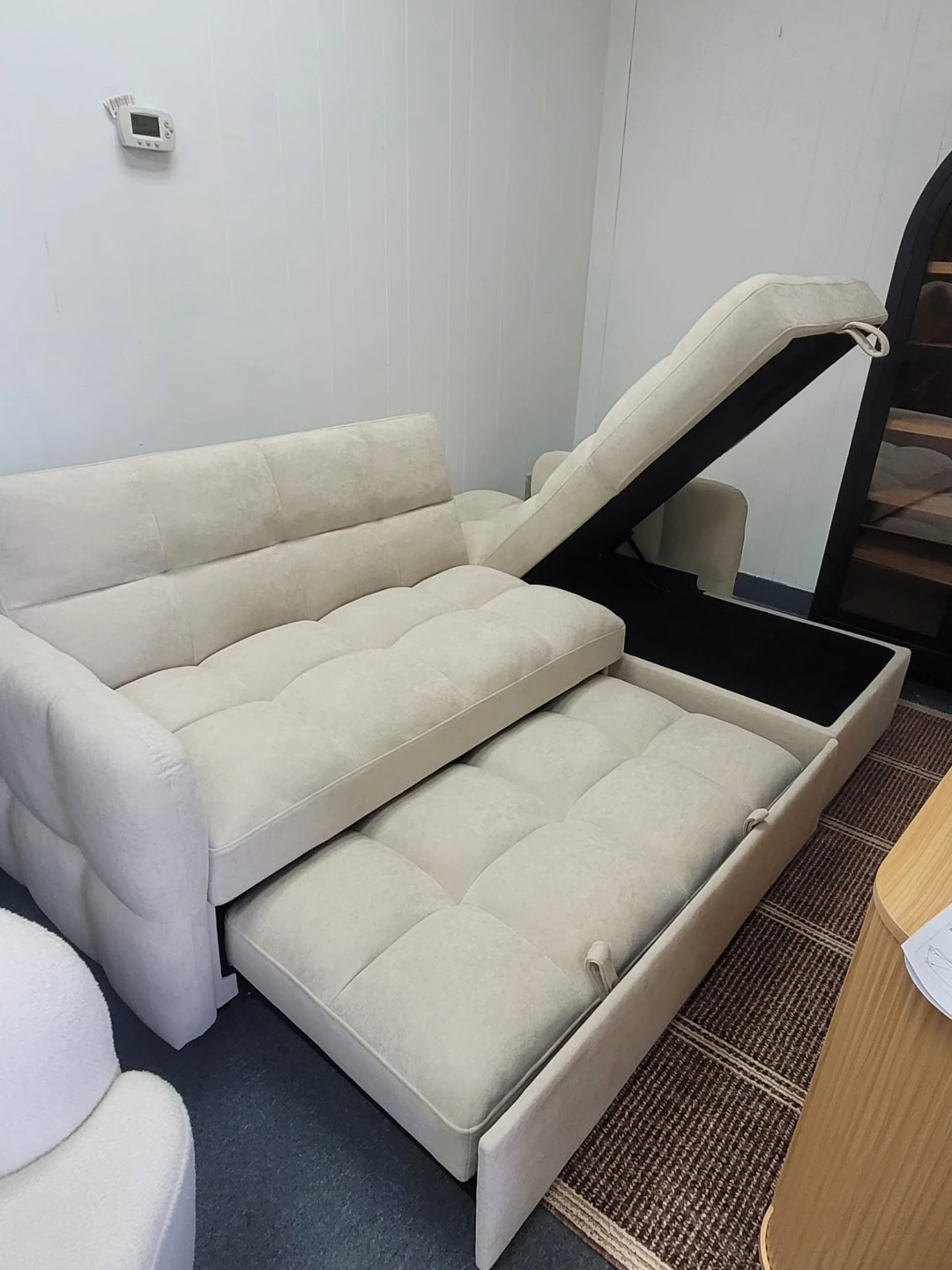 Warehouse sale Pull-out Sofa Bed with Storage - photo 4