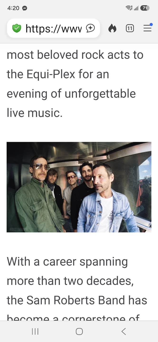 4 TICKETS - Sam Roberts Band Live at Spruce Meadows - June 19 - photo 2