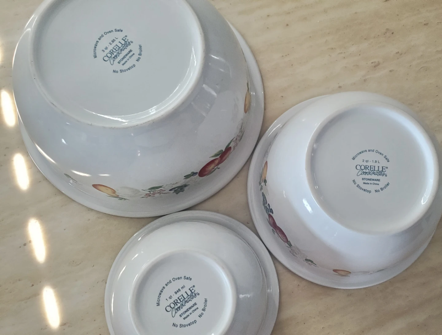 Corelle Coordinates Stoneware Mixing Bowl Set (3) - photo 4