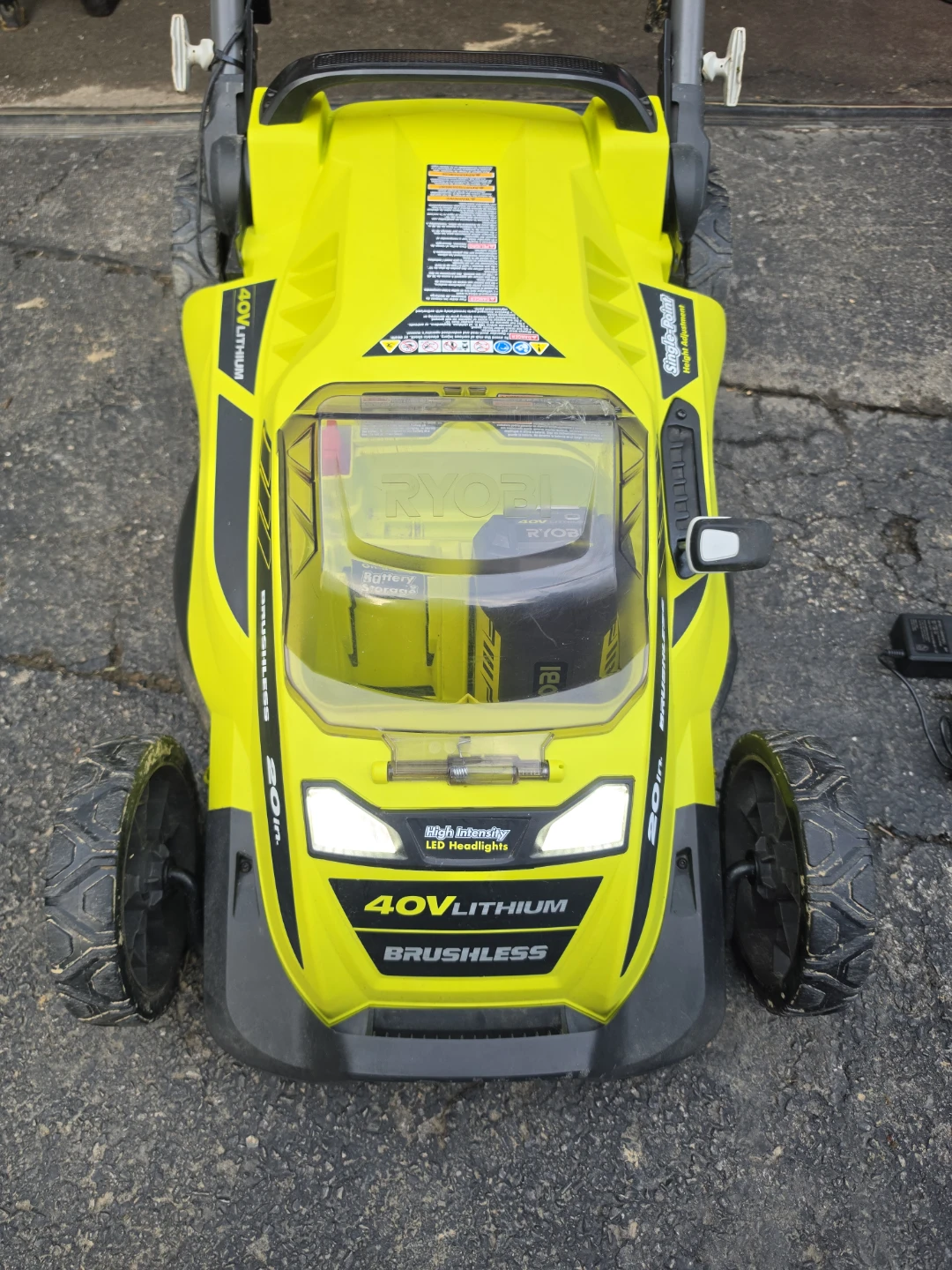Ryobi 40V Lithium Brushless 20-Inch Electric Lawn Mower