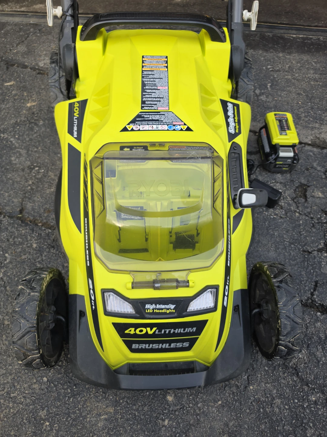 Ryobi 40V Lithium Brushless 20-Inch Electric Lawn Mower - photo 2