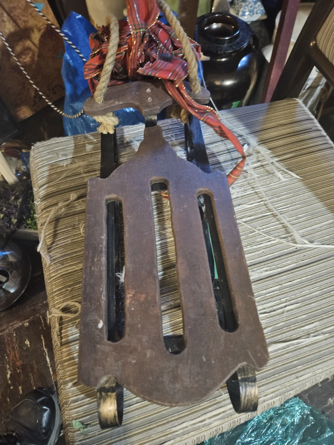 Decorative Wooden Sled - photo 3