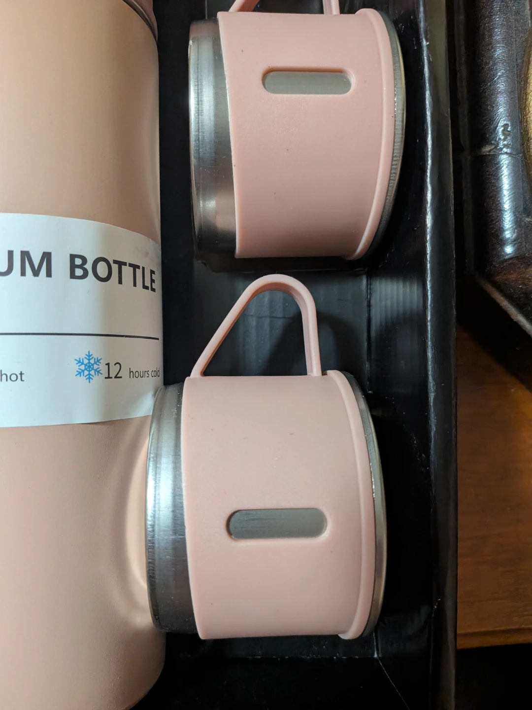 Pink Vacuum Bottle With 2 Mugs 500ml - photo 2