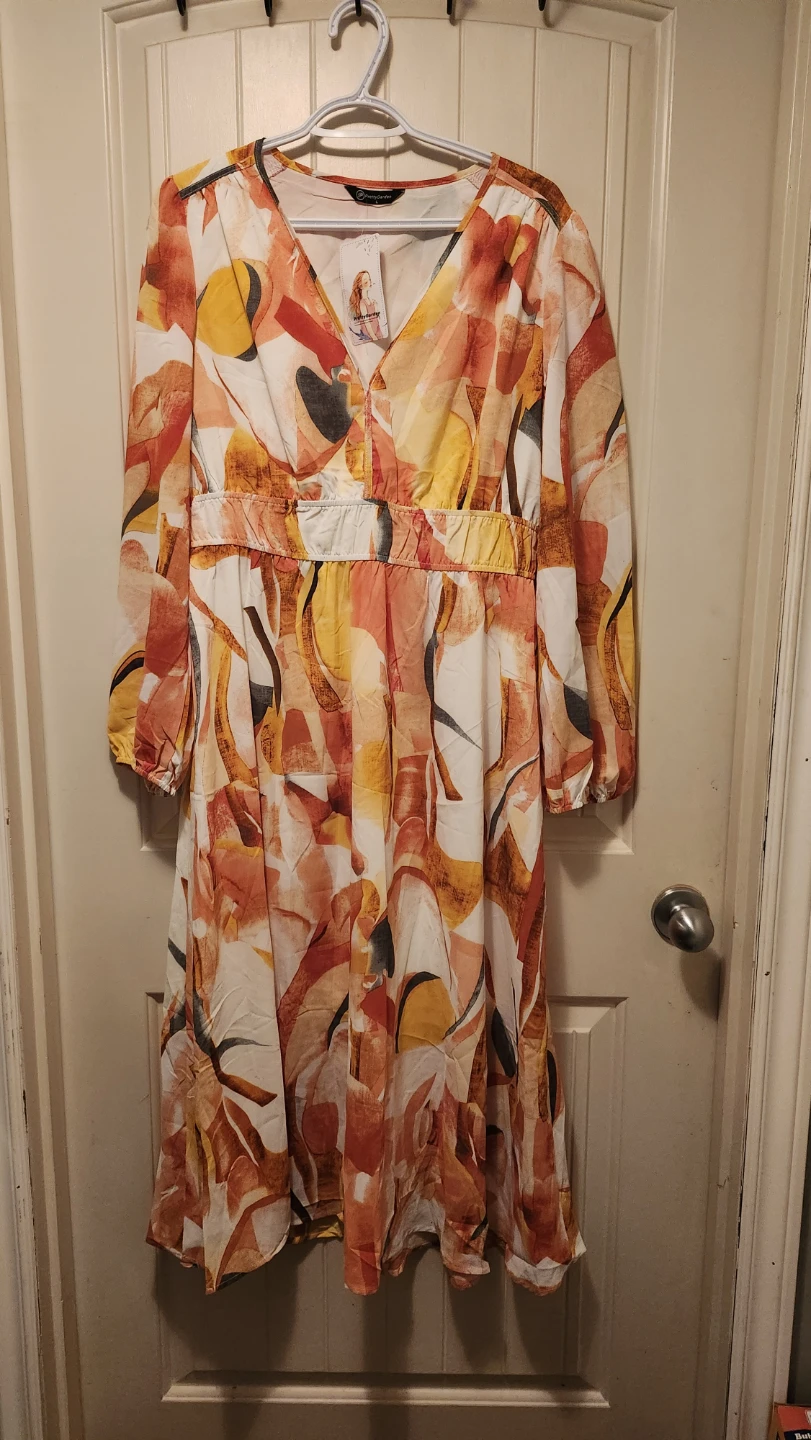 Pretty Garden Women's Long Sleeve Dress