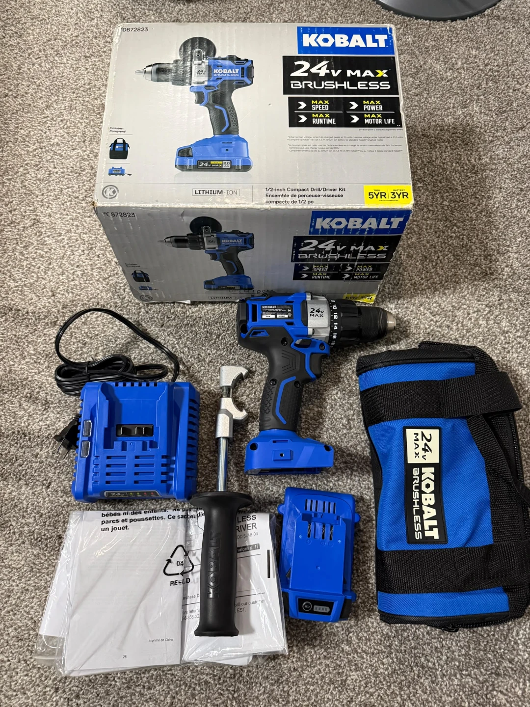 Kobalt 24V Max Brushless 1/2" Compac