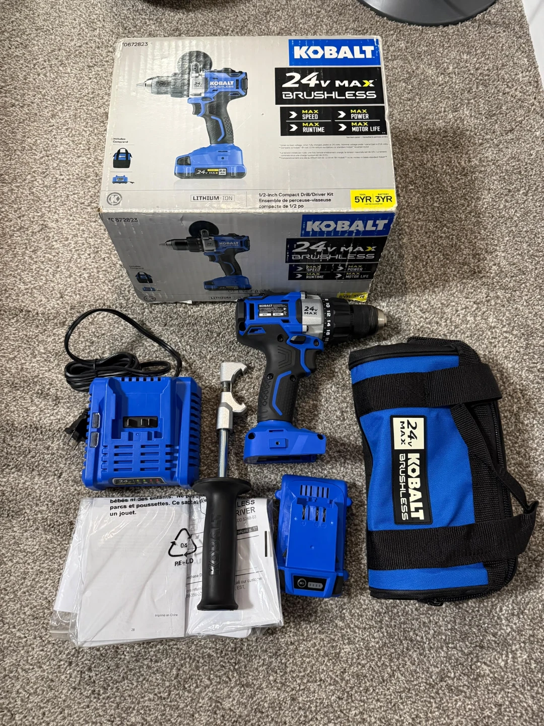 Kobalt 24V Max Brushless 1/2" Compac - photo 2