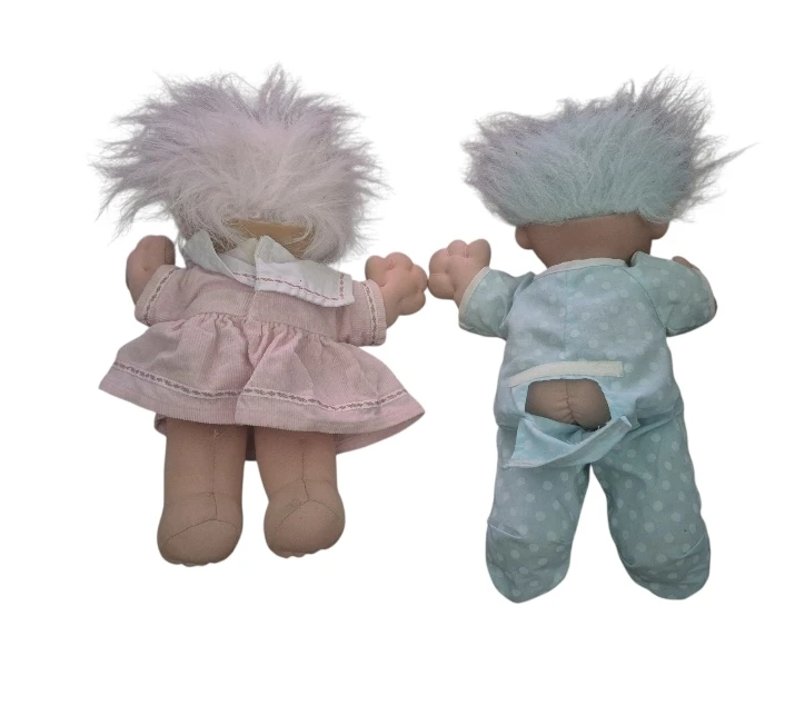 Vintage Troll Dolls - Baby Boy & Girl Set - photo 3