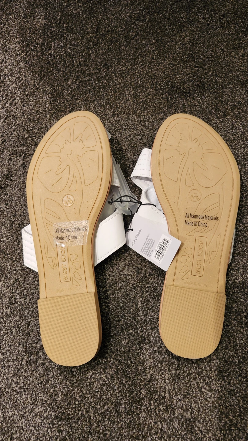 West Loop Women's White Flat Sandals - photo 3