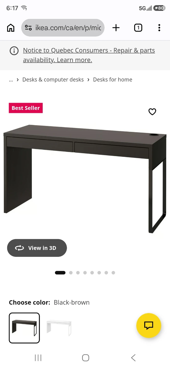Black Console study table - photo 2