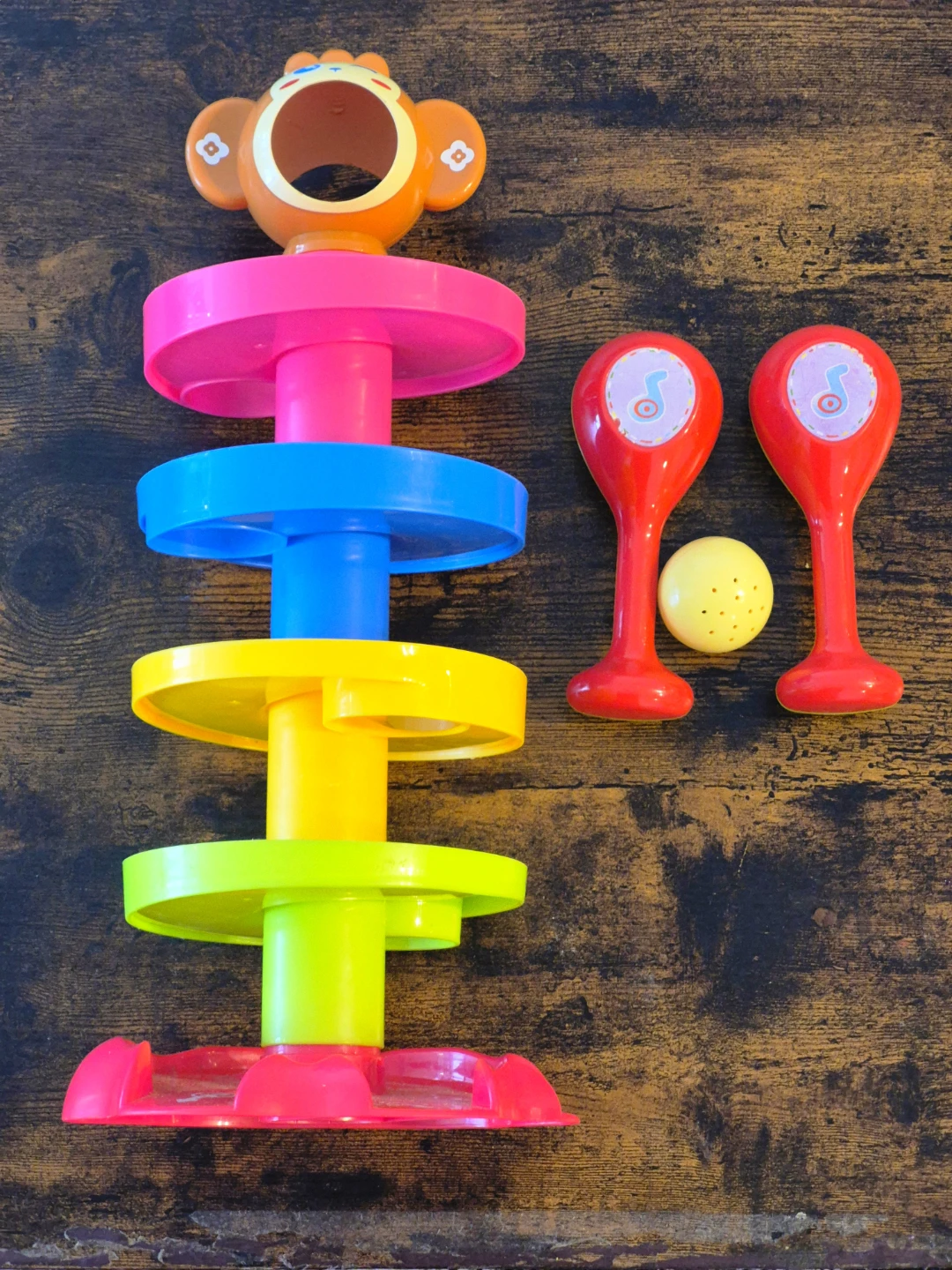 Baby Toy Ball Drop Tower with Maracas - photo 2
