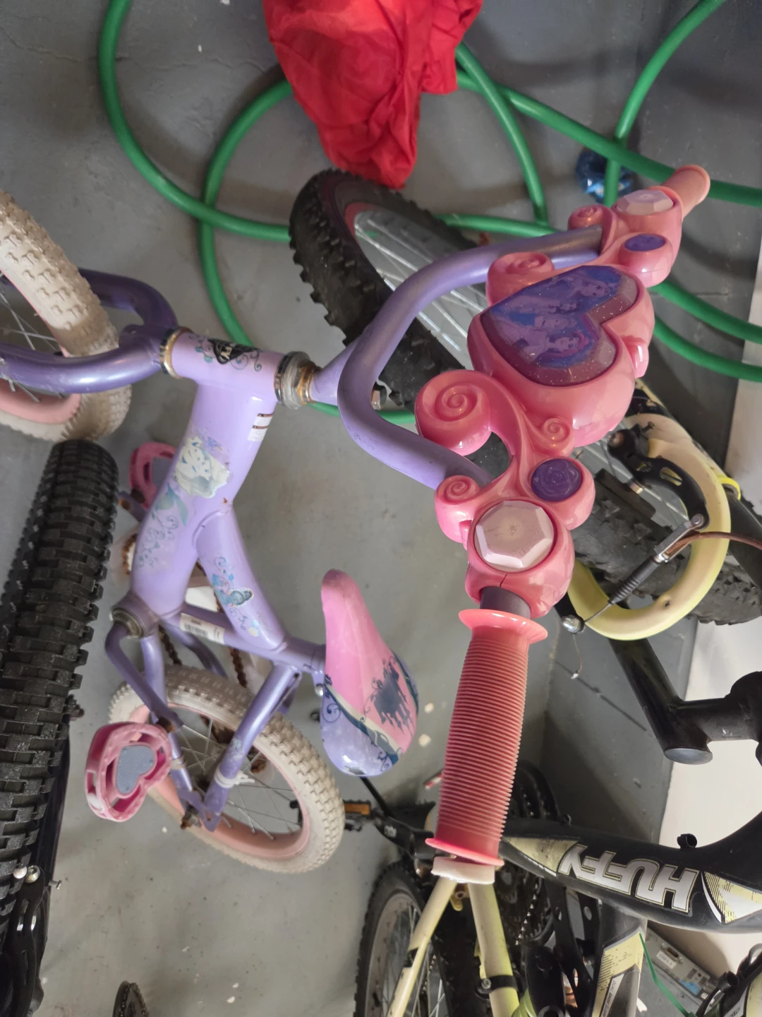 Girls' Purple Bike with Pink Accents