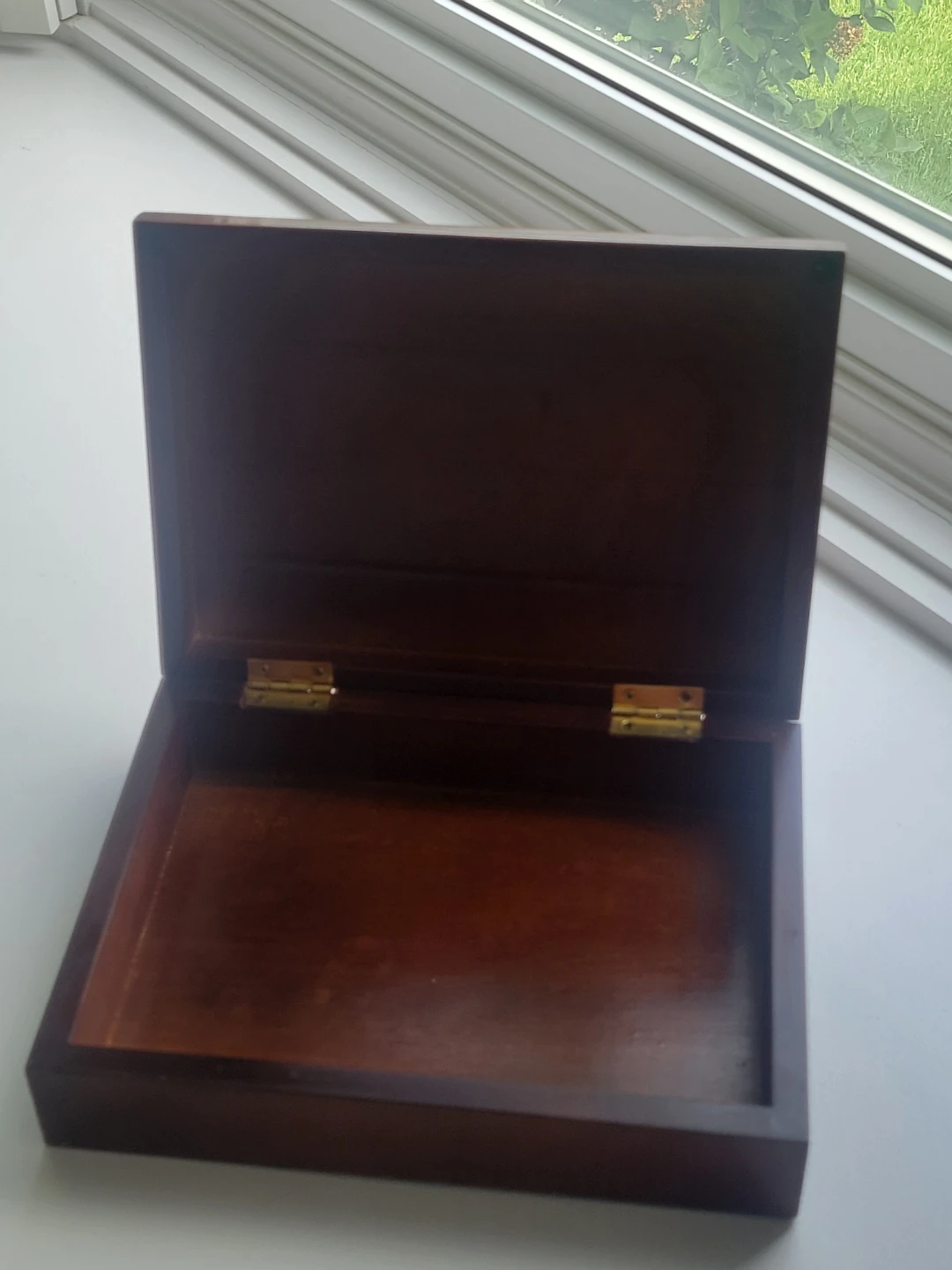 Wood Keepsake Box Fishing Plate.Jewelry Box.Trinkets.tackle Box - photo 3