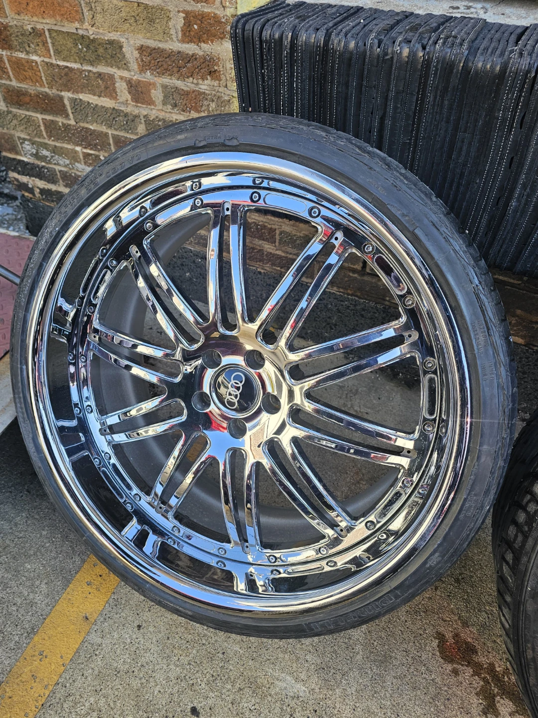 22 inch MHT staggered rims wheels 5x112 3 piece wheels - photo 2