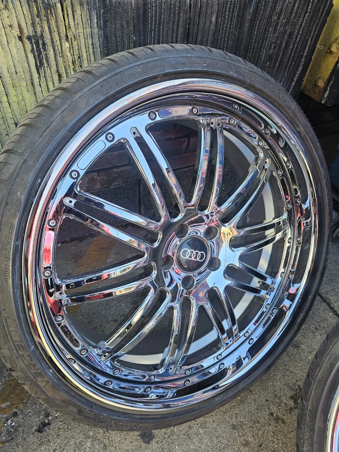 22 inch MHT staggered rims wheels 5x112 3 piece wheels - photo 3