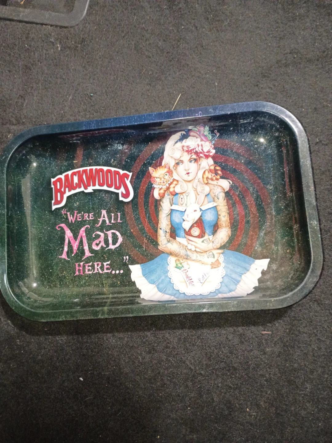 Backwoods "We're All Mad Here" Rolling Tray