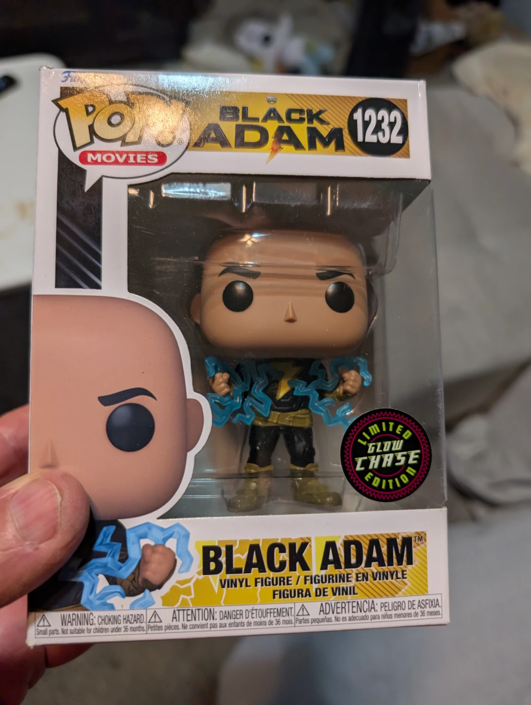 Funko Pop!  Black Adam #1232 Figure - Limited Glow Chase Edition