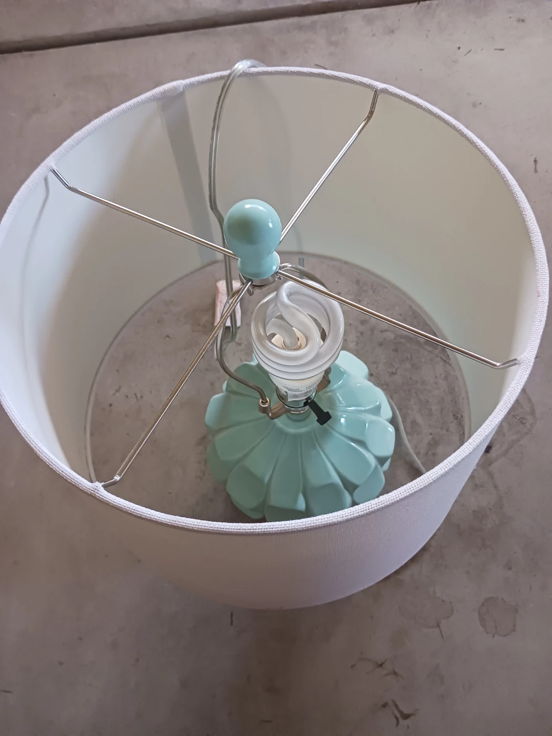 Light Blue Ceramic Table Lamp